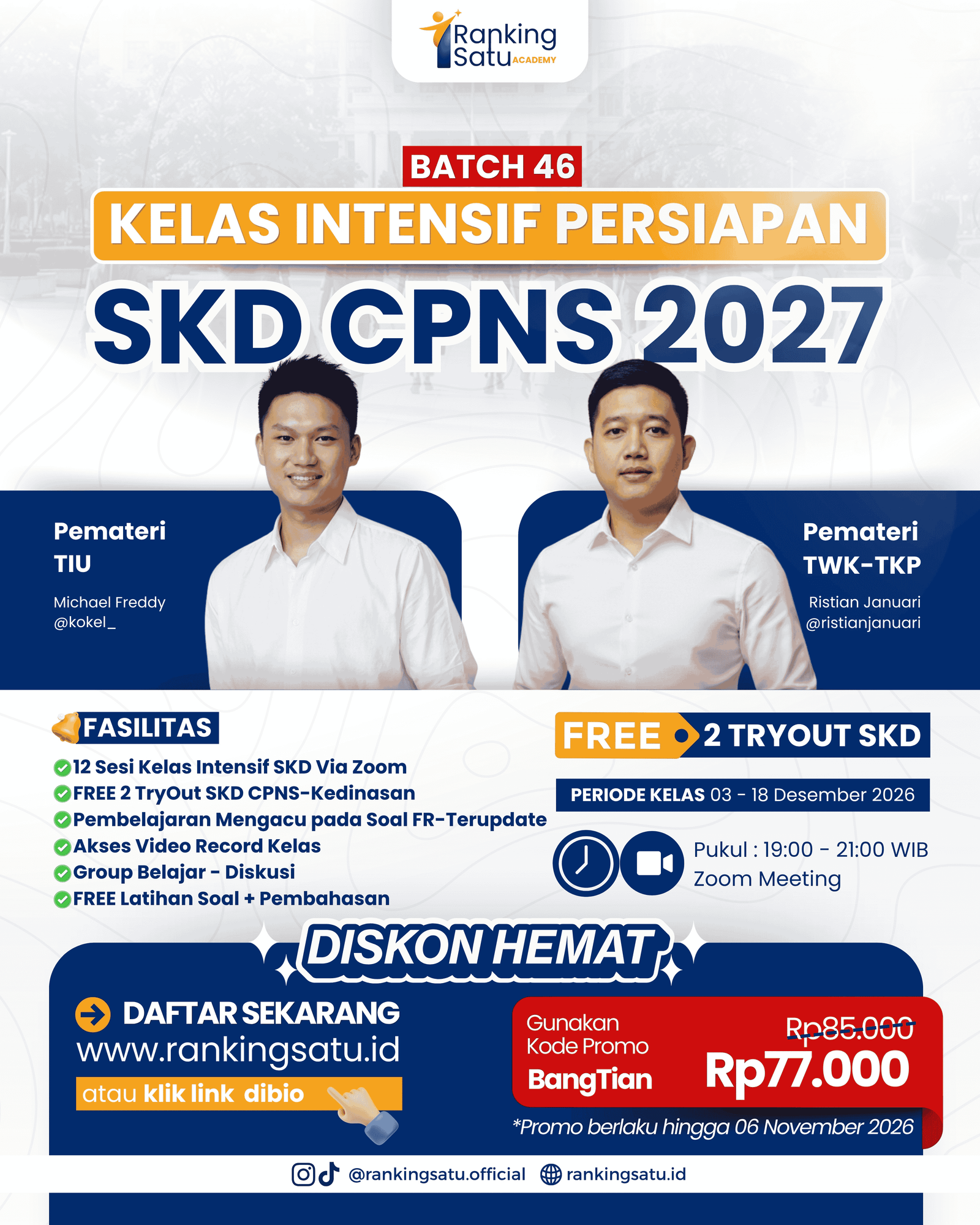 Kelas Intensif SKD CPNS Batch 46